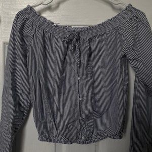 Aeropostale Long Sleeve Stripped Top Size S